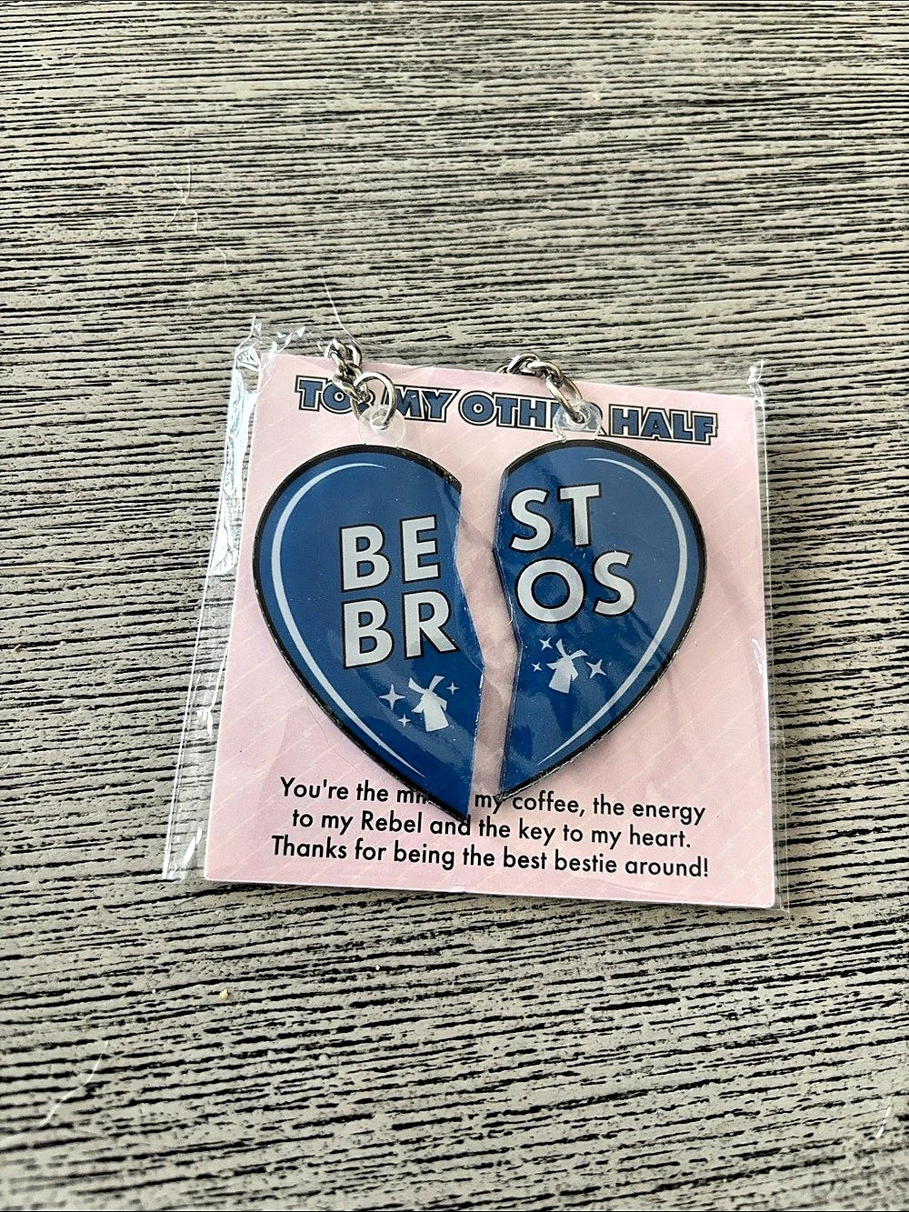 NWT Dutch Bros Best Bros Keychain